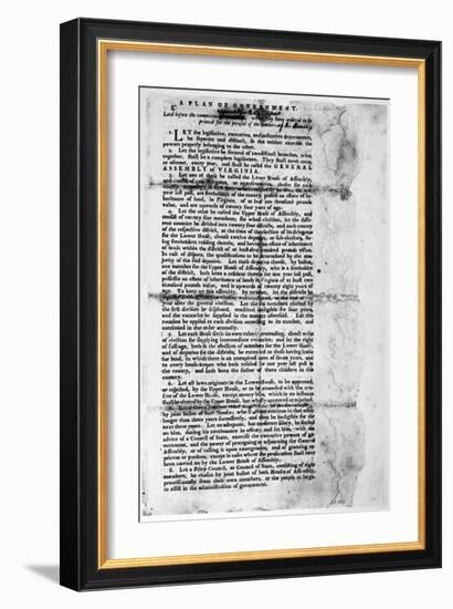 Virginia: Constitution-null-Framed Giclee Print