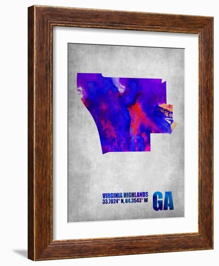 Virginia Highlands Georgia-NaxArt-Framed Art Print