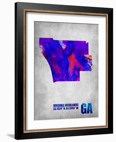 Virginia Highlands Georgia-NaxArt-Framed Art Print