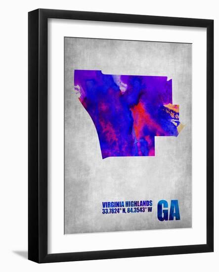 Virginia Highlands Georgia-NaxArt-Framed Art Print