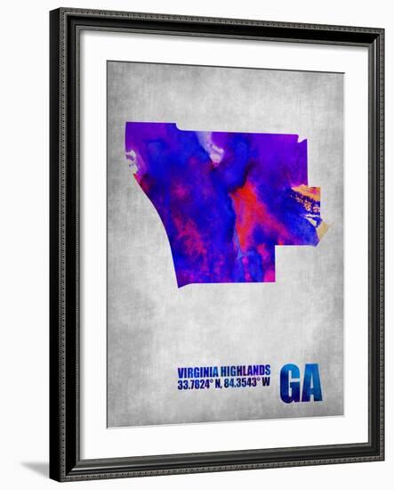 Virginia Highlands Georgia-NaxArt-Framed Art Print