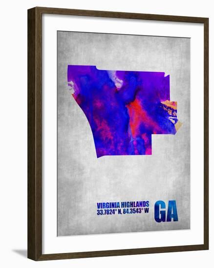 Virginia Highlands Georgia-NaxArt-Framed Art Print