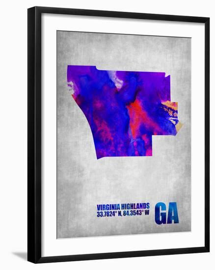 Virginia Highlands Georgia-NaxArt-Framed Art Print