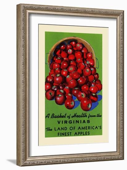 Virginia's Finest Apples-Curt Teich & Company-Framed Art Print