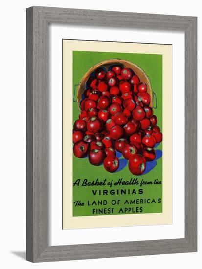 Virginia's Finest Apples-Curt Teich & Company-Framed Art Print