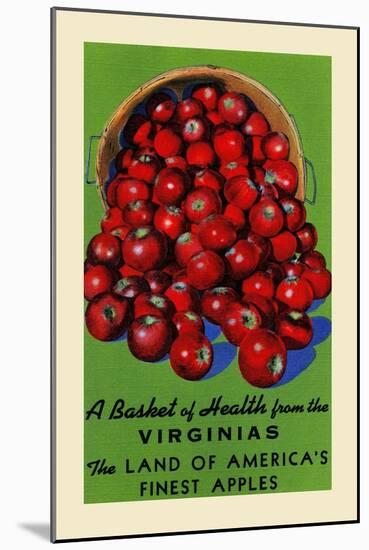 Virginia's Finest Apples-Curt Teich & Company-Mounted Art Print
