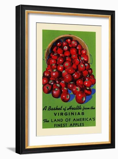 Virginia's Finest Apples-Curt Teich & Company-Framed Art Print