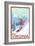 Virginia - Snowboarder Scene-Lantern Press-Framed Art Print