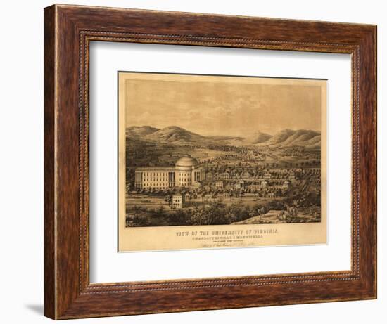 Virginia - University of Virginia-Lantern Press-Framed Art Print