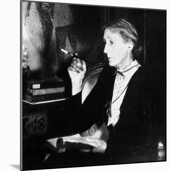 Virginia Woolf (B/W Photo)-null-Mounted Giclee Print