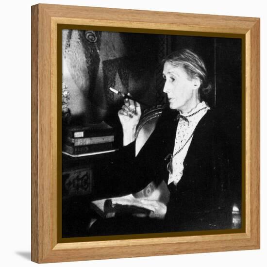 Virginia Woolf (B/W Photo)-null-Framed Premier Image Canvas