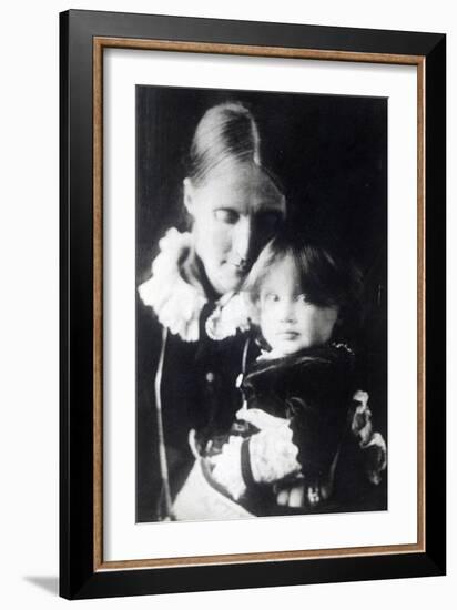 Virginia Woolf, with Her Mother Julia, 1884-null-Framed Giclee Print