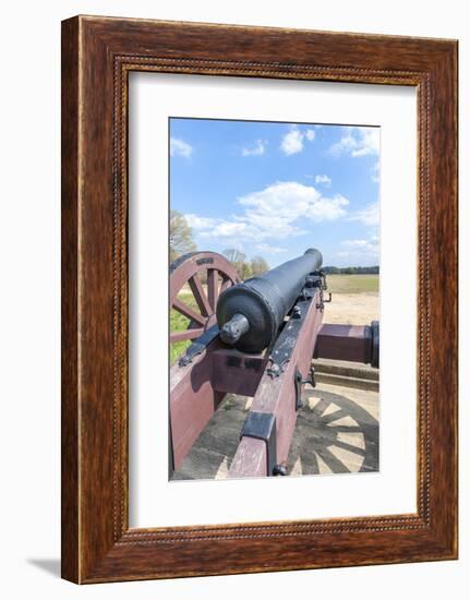 Virginia, Yorktown, Cannon on Battlefield-Lisa S. Engelbrecht-Framed Photographic Print