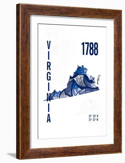 Virginia-J Hill Design-Framed Giclee Print