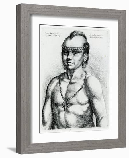 Virginian Indian, 1645-Wenceslaus Hollar-Framed Giclee Print