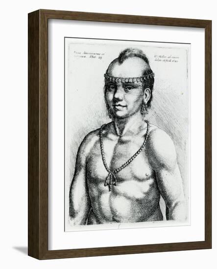 Virginian Indian, 1645-Wenceslaus Hollar-Framed Giclee Print