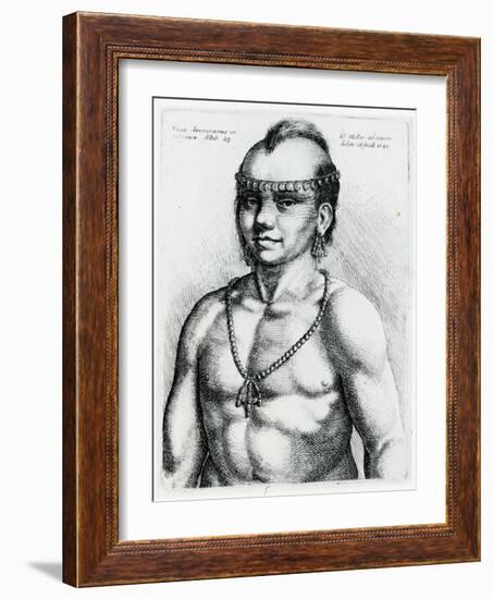 Virginian Indian, 1645-Wenceslaus Hollar-Framed Giclee Print