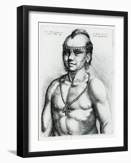 Virginian Indian, 1645-Wenceslaus Hollar-Framed Giclee Print