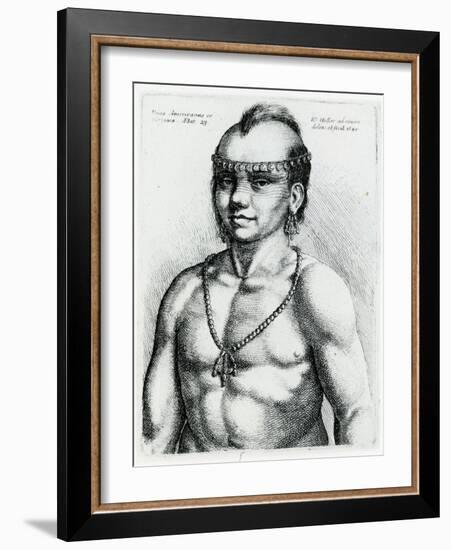 Virginian Indian, 1645-Wenceslaus Hollar-Framed Giclee Print