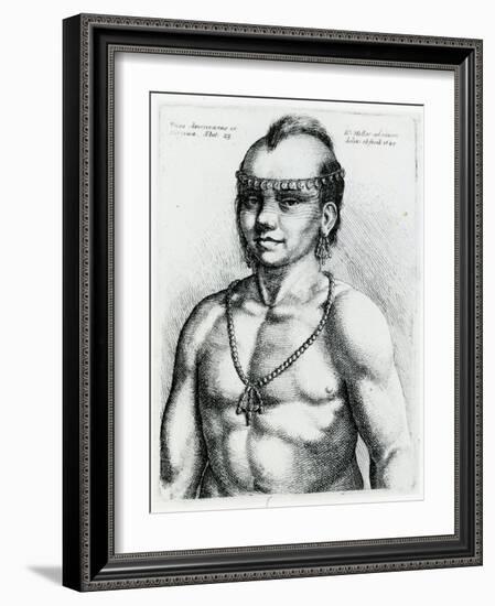 Virginian Indian, 1645-Wenceslaus Hollar-Framed Giclee Print