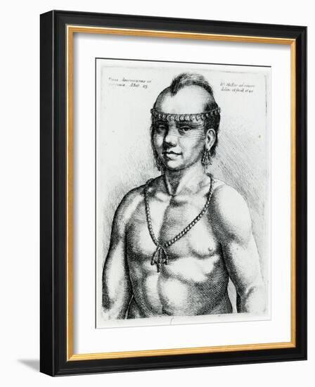 Virginian Indian, 1645-Wenceslaus Hollar-Framed Giclee Print