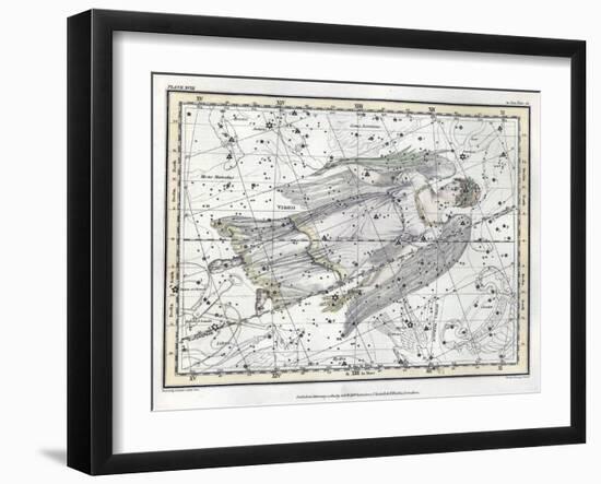 Virgo Constellation, Zodiac, 1822-Science Source-Framed Giclee Print