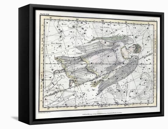 Virgo Constellation, Zodiac, 1822-Science Source-Framed Premier Image Canvas