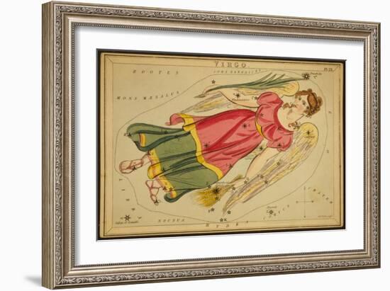 Virgo Constellation, Zodiac Sign, 1825-Science Source-Framed Giclee Print