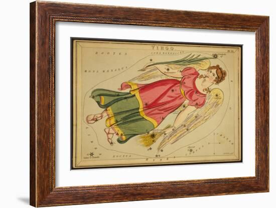 Virgo Constellation, Zodiac Sign, 1825-Science Source-Framed Giclee Print