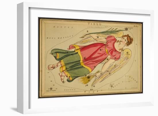 Virgo Constellation, Zodiac Sign, 1825-Science Source-Framed Giclee Print