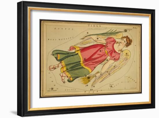 Virgo Constellation, Zodiac Sign, 1825-Science Source-Framed Giclee Print