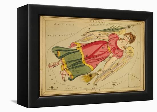 Virgo Constellation, Zodiac Sign, 1825-Science Source-Framed Premier Image Canvas