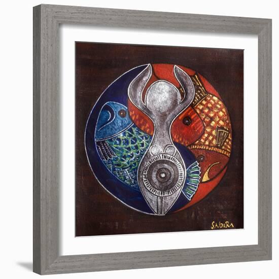 Virgo-Pisces, 2009-Sabira Manek-Framed Giclee Print