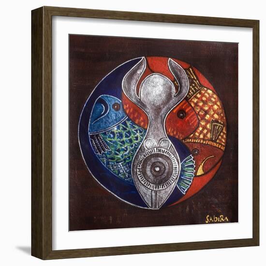 Virgo-Pisces, 2009-Sabira Manek-Framed Giclee Print