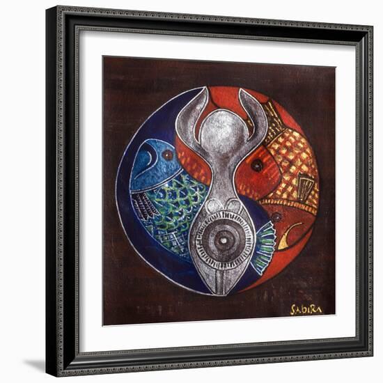 Virgo-Pisces, 2009-Sabira Manek-Framed Giclee Print