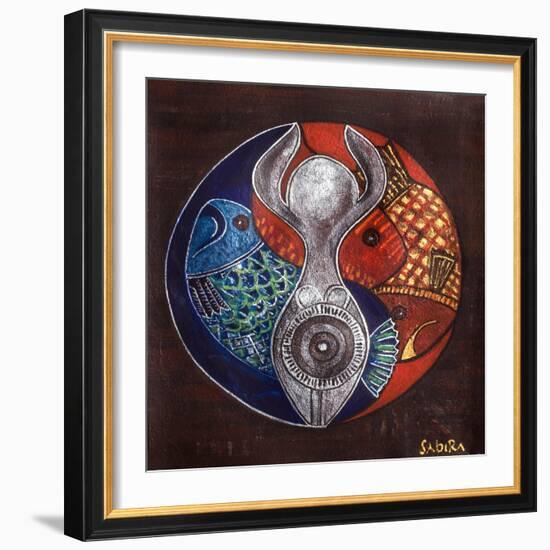 Virgo-Pisces, 2009-Sabira Manek-Framed Giclee Print