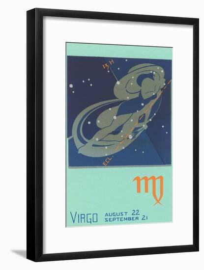 Virgo, the Maiden-null-Framed Art Print