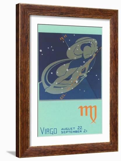 Virgo, the Maiden-null-Framed Art Print