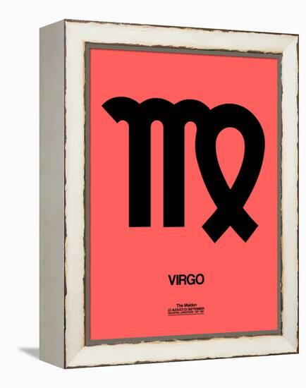 Virgo Zodiac Sign Black-NaxArt-Framed Stretched Canvas