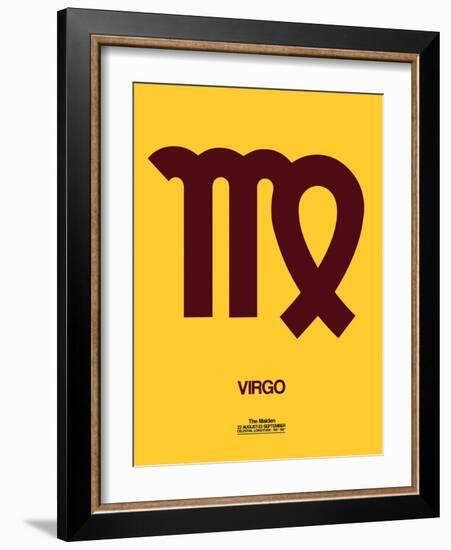 Virgo Zodiac Sign Brown-NaxArt-Framed Art Print