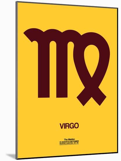 Virgo Zodiac Sign Brown-NaxArt-Mounted Art Print