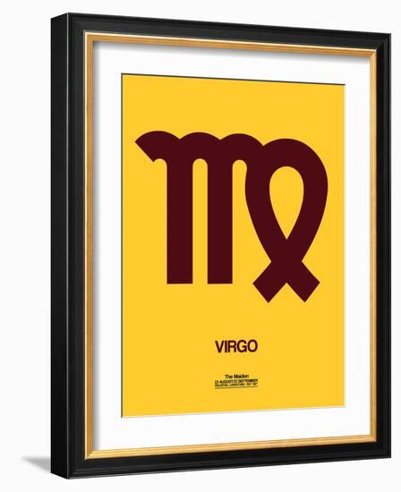 Virgo Zodiac Sign Brown-NaxArt-Framed Art Print