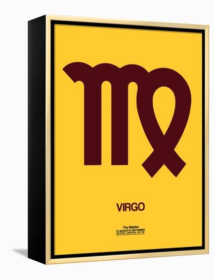 Virgo Zodiac Sign Brown-NaxArt-Framed Stretched Canvas