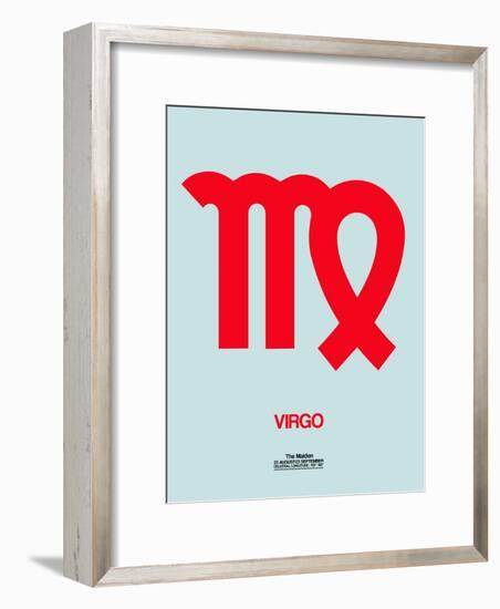 Virgo Zodiac Sign Red-NaxArt-Framed Art Print