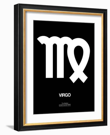 Virgo Zodiac Sign White-NaxArt-Framed Art Print