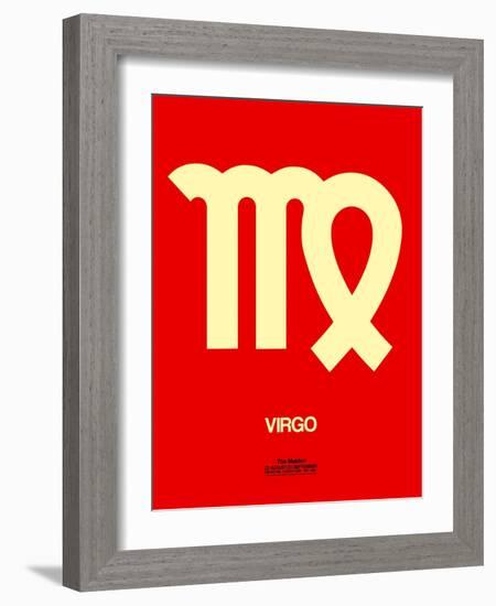 Virgo Zodiac Sign Yellow-NaxArt-Framed Art Print