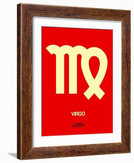 Virgo Zodiac Sign Yellow-NaxArt-Framed Art Print