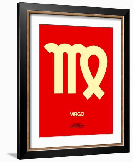 Virgo Zodiac Sign Yellow-NaxArt-Framed Art Print