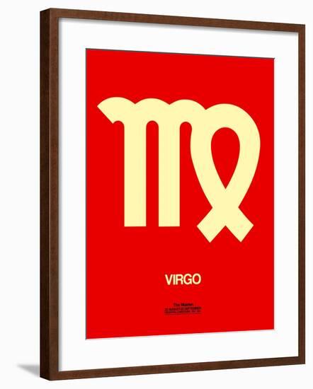 Virgo Zodiac Sign Yellow-NaxArt-Framed Art Print