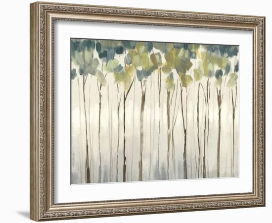 Viridian Treeline II-Jennifer Goldberger-Framed Art Print